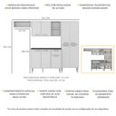 Ver imagem 3 de Cozinha Compacta Xangai 9 Portas Multimóveis Branco