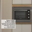 Ver mais imagens de Cozinha Completa 4 Peças com Espaço para Micro-ondas e Tampo 270cm Lari Luciane Móveis