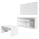 Ver imagem 2 de Rack c/Painel TV até 47 Pol Mesa Centro Inovare Multimóveis Branco Acetinado