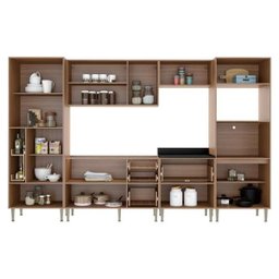 Cozinha Completa Multimóveis com 6 peças Calábria 5451 Nogueira - 6