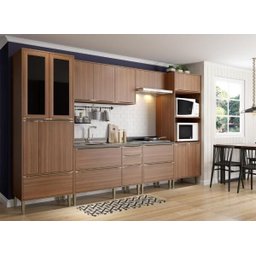 Cozinha Completa Multimóveis com 6 peças Calábria 5451 Nogueira - 4