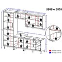 Ver imagem 3 de Cozinha Completa Multimóveis com 5 peças Sicília 5808 Argila/Branco