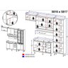 Cozinha Completa Multimóveis com 5 peças Sicília 5816 Argila/Preto - 3