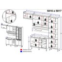Ver imagem 3 de Cozinha Completa Multimóveis com 5 peças Sicília 5816 Argila/Preto