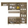 Cozinha Completa Multimóveis com 5 peças Sicília 5816 Argila/Argila - 5