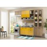 Cozinha Completa Multimóveis com 5 peças Sicília 5816 Argila/Amarelo - 4