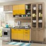 Cozinha Completa Multimóveis com 5 peças Sicília 5816 Argila/Amarelo - 1
