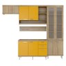 Cozinha Completa Multimóveis com 5 peças Sicília 5816 Argila/Amarelo - 2