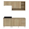 Cozinha Compacta Completa Multimóveis com 4 peças Sicília 5810 Argila/Argila - 2