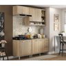 Cozinha Compacta Completa Multimóveis com 4 peças Sicília 5810 Argila/Argila - 1