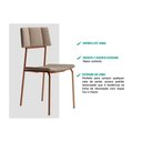 Ver imagem 3 de Kit 4 Cadeiras Sala Jantar Lou 1742 4 Uni Rose/linho Areia - Carraro