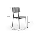 Ver imagem 4 de Kit 4 Cadeiras Sala Jantar Lou 1742 4 Uni Rose/linho Areia - Carraro