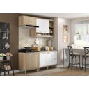 Ver imagem 4 de Cozinha Compacta Completa Multimóveis com 4 peças Sicília 5810 Argila/Branco