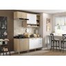 Cozinha Compacta Completa Multimóveis com 4 peças Sicília 5810 Argila/Branco - 4