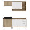 Cozinha Compacta Completa Multimóveis com 4 peças Sicília 5810 Argila/Branco - 2