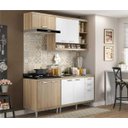 Ver imagem 1 de Cozinha Compacta Completa Multimóveis com 4 peças Sicília 5810 Argila/Branco