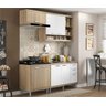 Cozinha Compacta Completa Multimóveis com 4 peças Sicília 5810 Argila/Branco - 1