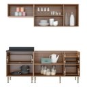 Ver imagem 5 de Cozinha Compacta Multimóveis com 4 peças Calábria 5459 Nogueira/Branco