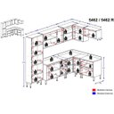 Ver imagem 3 de Cozinha Completa Multimóveis com 6 peças Calábria 5462 Nogueira