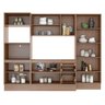 Cozinha Completa Multimóveis com 7 peças Calábria 5452R Nogueira - 5
