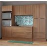 Cozinha Completa Multimóveis com 7 peças Calábria 5452R Nogueira - 1