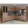 Cozinha Completa Multimóveis com 8 Peças Calábria 5461 Nogueira - 1
