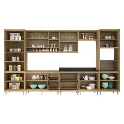 Cozinha Completa Multimóveis com 8 peças Sicília 5806 Argila/Argila - 5