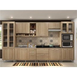 Cozinha Completa Multimóveis com 8 peças Sicília 5806 Argila/Argila - 1