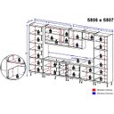 Ver imagem 3 de Cozinha Completa Multimóveis com 8 peças Sicília 5806 Argila/Argila