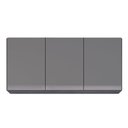 Ver mais imagens de Armário de Cozinha Modulado de Canto 7 Peças Cp21 com Pia Inox Preto/cinza - Lumil Lumil Móveis