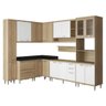 Cozinha Completa Multimóveis com 9 peças Sicília 5802 Argila/Branco - 2