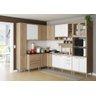 Cozinha Completa Multimóveis com 9 peças Sicília 5802 Argila/Branco - 4