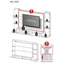 Ver imagem 5 de Painel TV até 60 Polegadas com Prateleiras de Vidro Nairóbi Multimóveis Madeirado