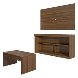 Rack c/Painel TV até 47 Pol Mesa Centro Inovare Multimóveis Duna Acetinado Texturizado - 2 Rack c/Painel TV até 47 Pol Mesa Centro Inovare Multimóveis Duna Acetinado Texturizado - 2