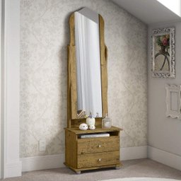 Toucador 2 Gavetas com Espelho Magic New Patrimar Móveis - 1