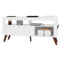 Ver imagem 2 de Rack Retrô para Tv até 55" 1,40m Montreal Ra1400 Art In Móveis - Branco