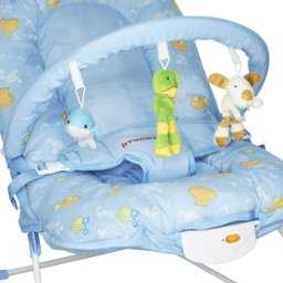 Cadeira Cadeirinha Bebê Descanso Vibratória Musical Menino Macia Azul Importway BW-045 AZ - 6