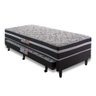 Cama Box Conjugada Solteiro Tamanho Especial Com Auxiliar Branco Cinza Aspen Hellen - 2