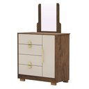 Ver imagem 2 de Cômoda Sapateira 4 Gavetas Espelho Paraguai Imbuia Fendi