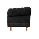 Ver imagem 3 de Poltrona Chesterfield Duque Suede Preto Para Sala, Tv, Estar, Recepção , decoração