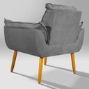 Ver imagem 5 de Kit 2 Poltronas Opala pra Quarto Cinza V8 Decor:cinza