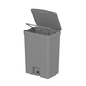 Lixeira com Pedal Trium 30l Chumbo - 3