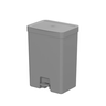 Lixeira com Pedal Trium 30l Chumbo - 1