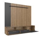 Ver imagem 3 de Home Rack e Painel para Tv até 75 Polegadas com Iluminação Led Ravenna Grafite