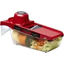 Ver imagem 1 de Conjunto 6 em 1 Cortador Fatiador Descascador Ralador Multifuncional Manual Legumes Frutas Batatas