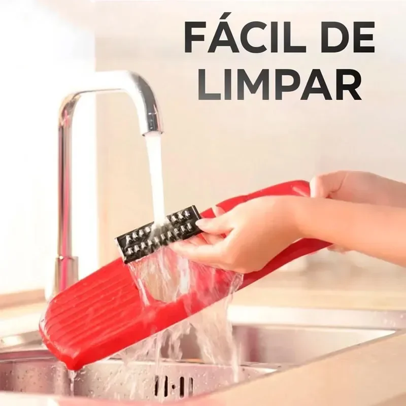 Ver imagem 6 de Conjunto 6 em 1 Cortador Fatiador Descascador Ralador Multifuncional Manual Legumes Frutas Batatas