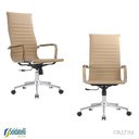 Ver imagem 6 de Kit 2 Cadeiras Office Giratória Manhattan Presidente Pu Várias Cores Braços Fixos - Fratini
