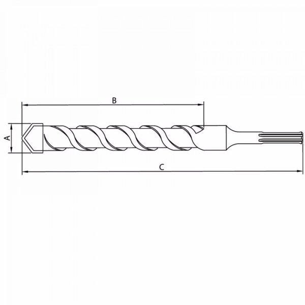 Broca para Concreto SDS Max 20mmx940mm Tramontina - 2