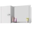 Ver imagem 1 de Armario Espelheira 1 Porta 57 Cm Genova Branco Bechara