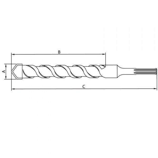 Broca para Concreto SDS Max 22mmx940mm Tramontina - 2